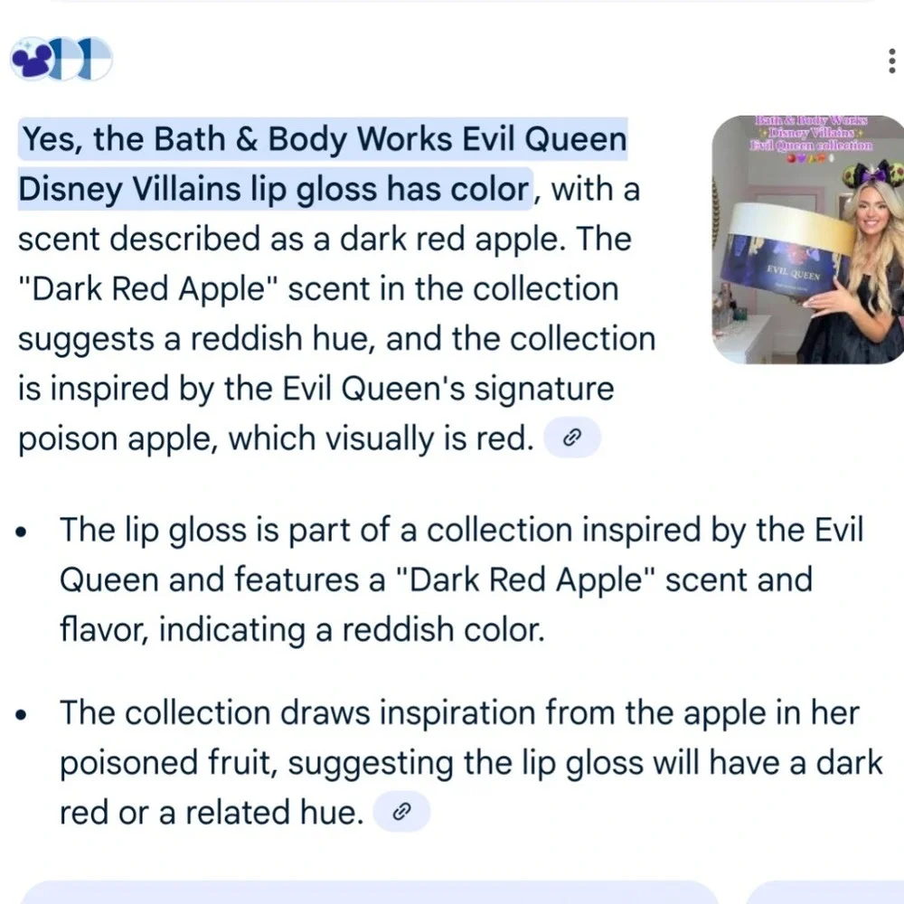 Disney Villains Bath & Body Works Set of 2 Lip Glosses-Evil Queen & Maleficent